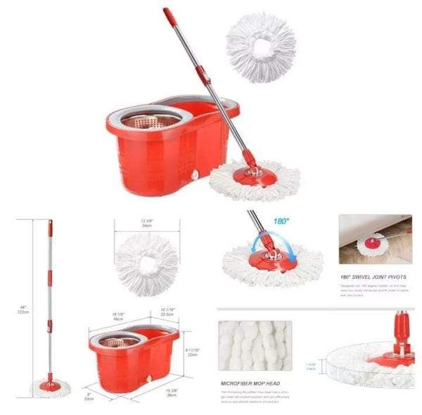 360 degree spin bucket mop