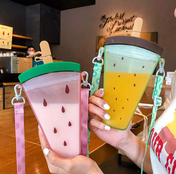 Stick ice cream shape water bottle