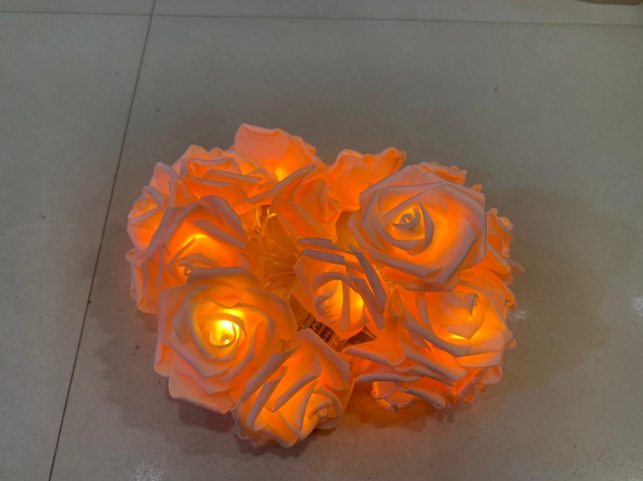 Led flower string light in different colors
