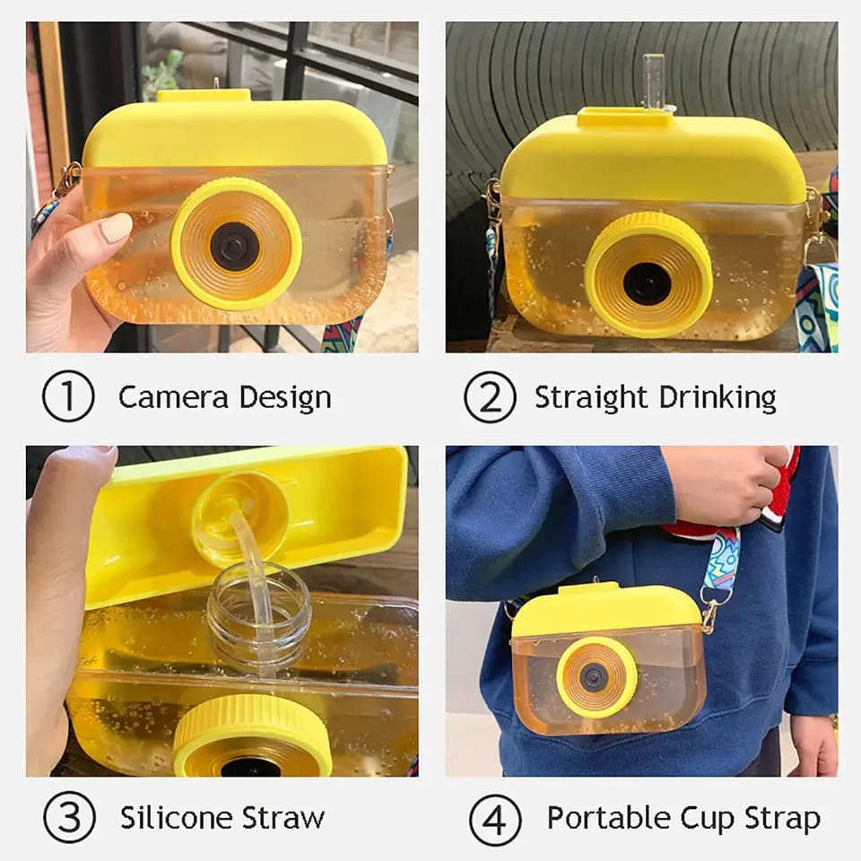 Camera Shape Watter Bottle 400ML Capacity