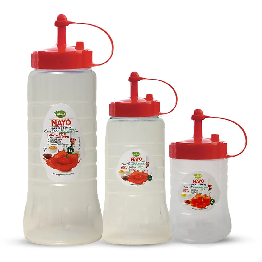 Mayo Bottles Pack of 3 - (S/M/L)