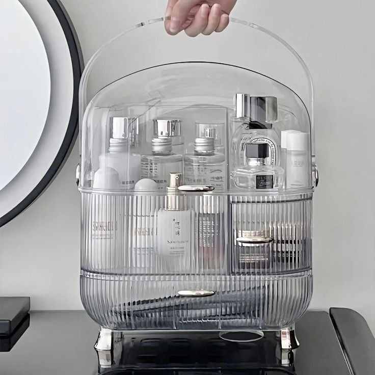 Luxury Acrylic Large Capacity Dressing Table Organizer (Box Packing)