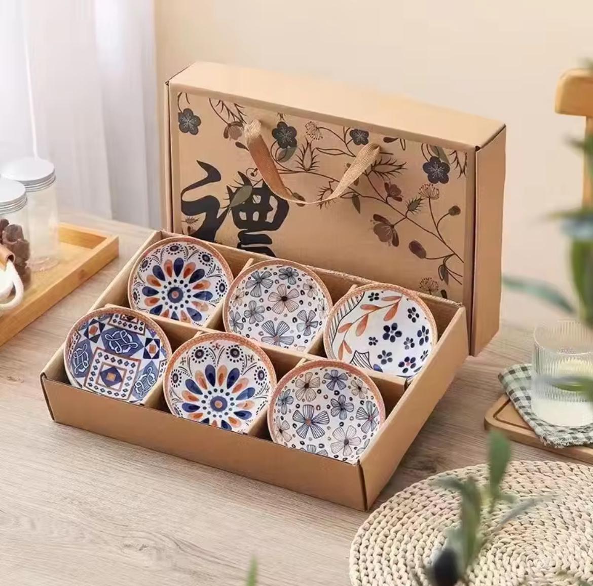 Creative Ceramic Porcelain Bowl Set (Box Packing)