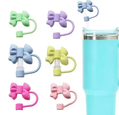 Silicone Bow Straw Cover for Tumbler Mugs
