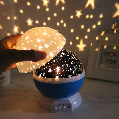 LED Rotating Night Light Projector Starry Sky Star Master Children Kids Sleep Romantic LED USB Projector Lamp Child Gifts