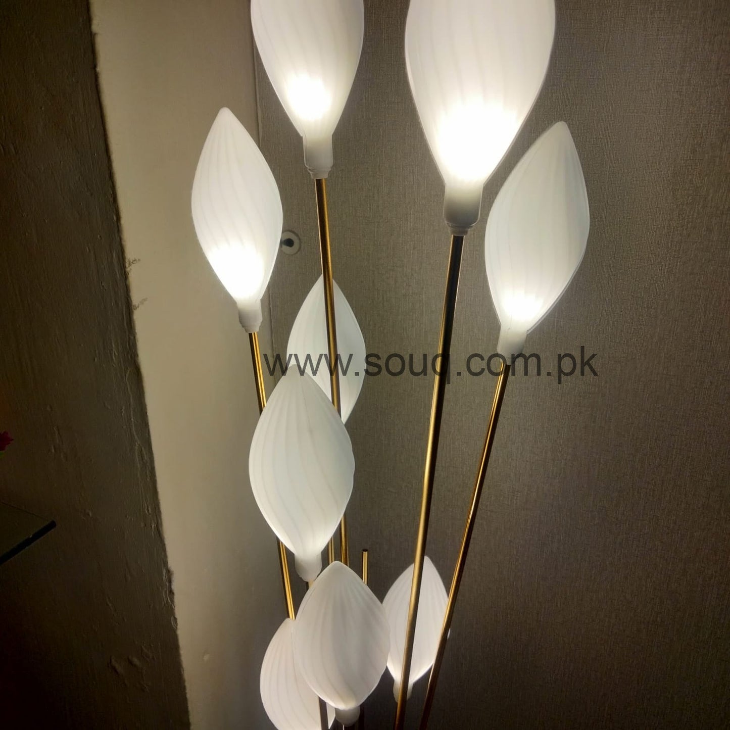 Cone Style Corner Golden stand Lamps  - Home decoration Lamps