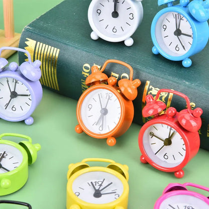 Cute mini colorful alarm clocks