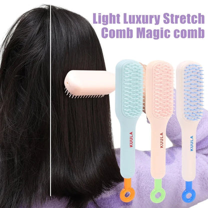Multipurpose Self Cleaning Hairbrush