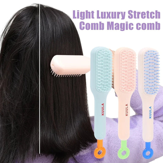 Multipurpose Self Cleaning Hairbrush