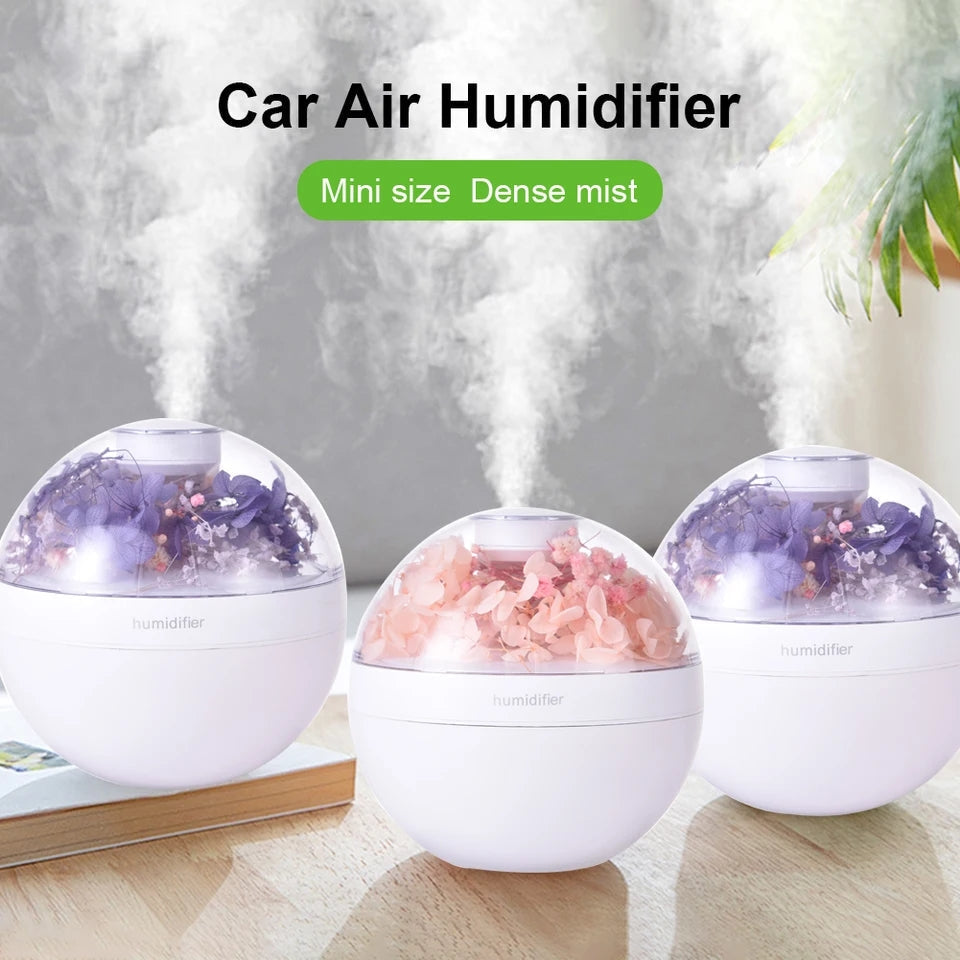 Flower Humidifier, Large Capacity Quiet Cool Mist Humidifier,
