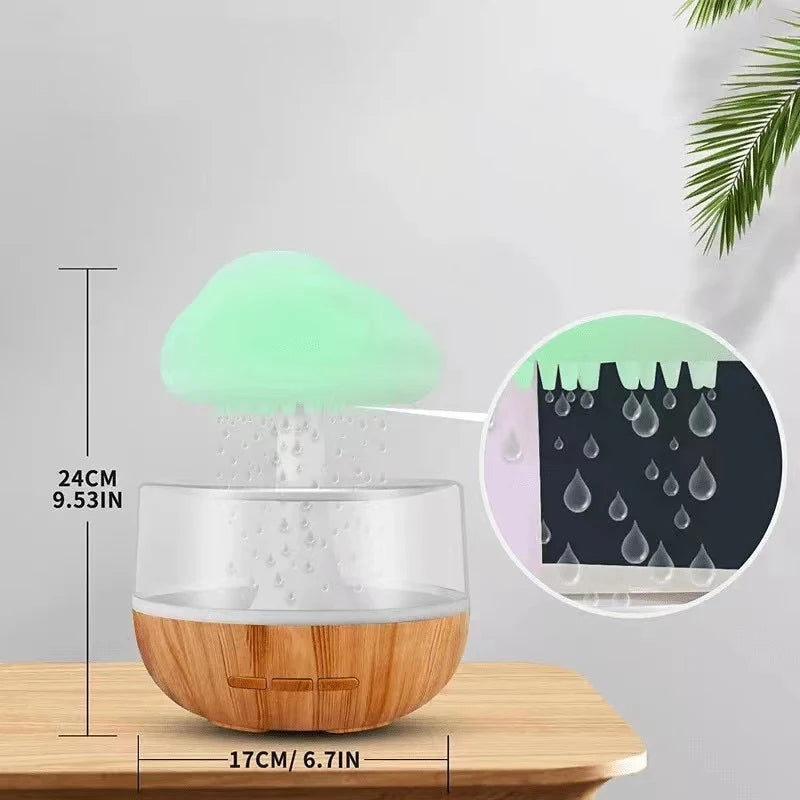 Mushroom Rain Humidifier With Night Light