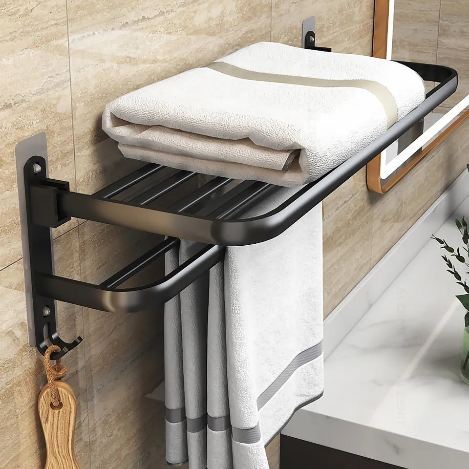 No Drilling Moveable Towel Rack