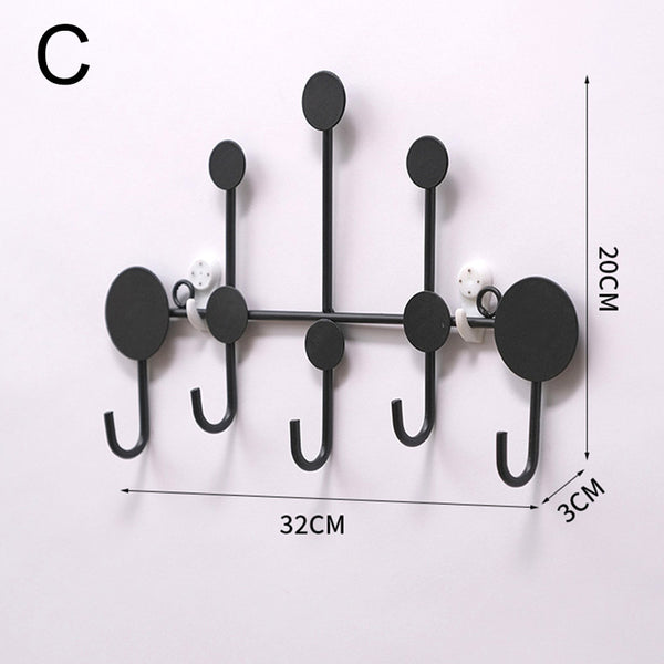 Metallic wall mounted cloth hanging holder