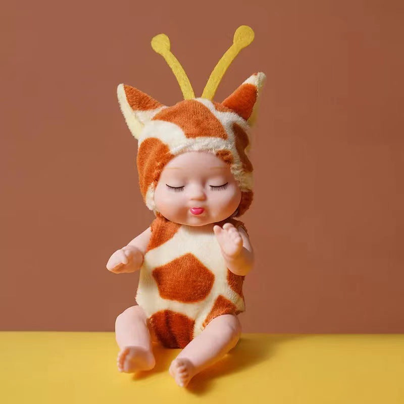 Rebirth doll mini toys cute sleeping toys mini doll birthday gift.