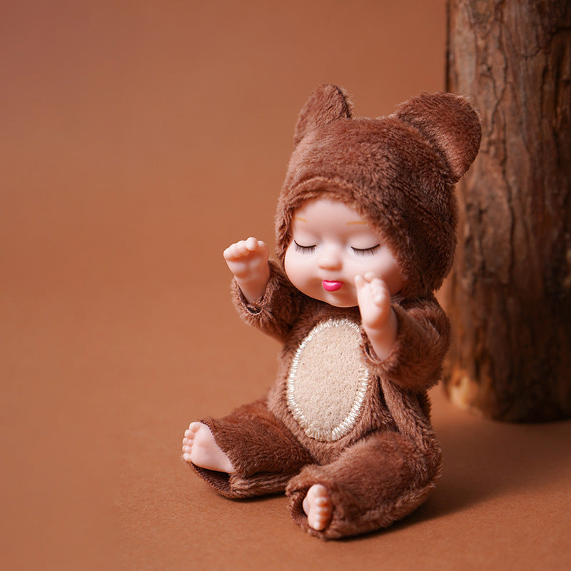 Rebirth doll mini toys cute sleeping toys mini doll birthday gift.