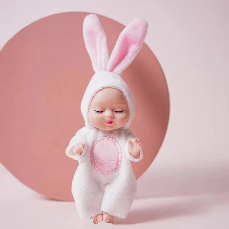 Rebirth doll mini toys cute sleeping toys mini doll birthday gift.