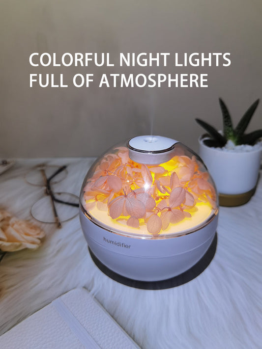 Flower Humidifier, Large Capacity Quiet Cool Mist Humidifier,