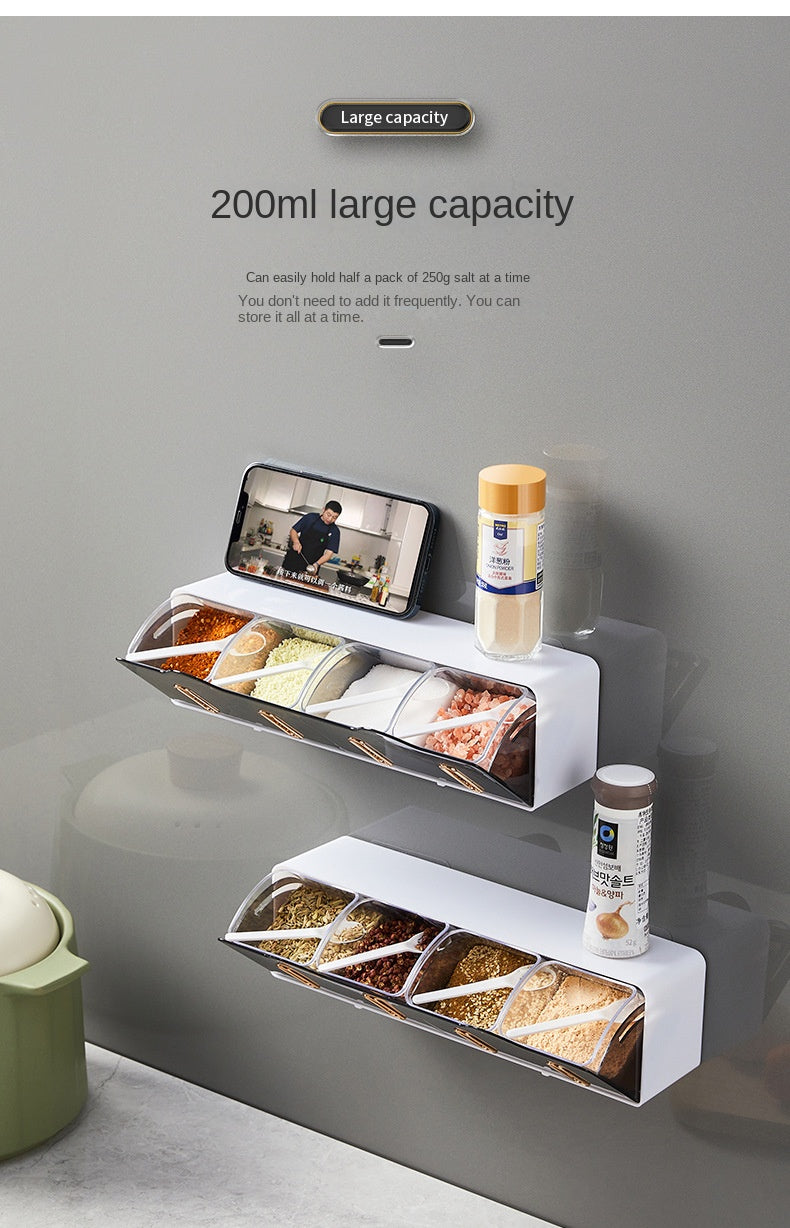 Wall Mounted Spice Seasoning Storage Holder