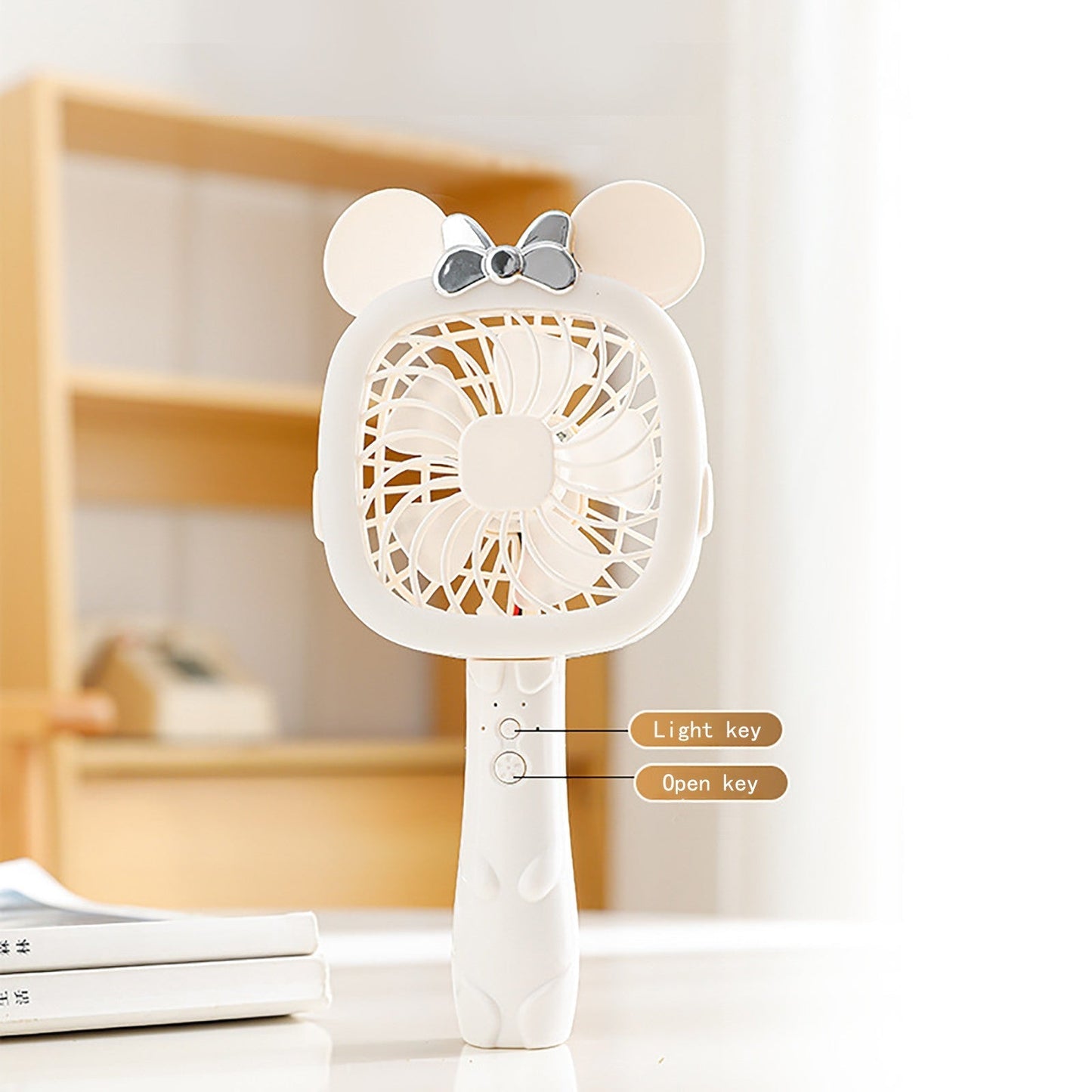 cartoon handheld mini portable fan