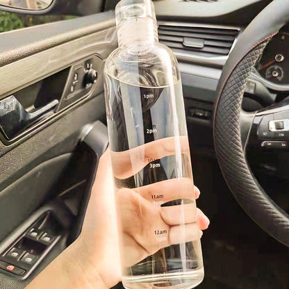 High quality glass water bottle