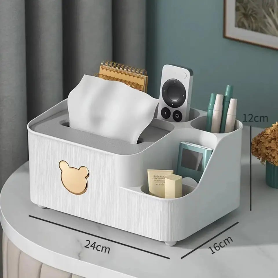 Bear Design Desktop Tissue Storage Box