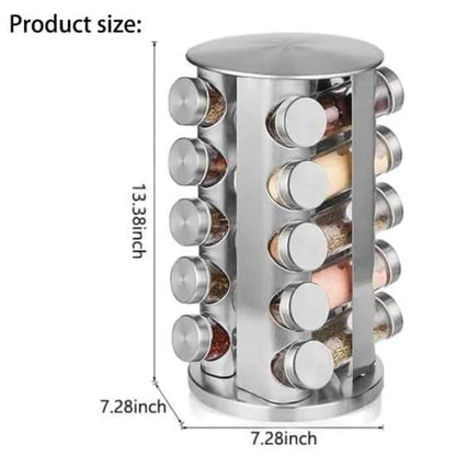 Kitchen spices organizer - Rotating spices rack