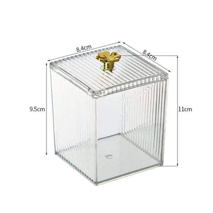 Acrylic multi function holder - Cotton bud holder - lipstick Holder