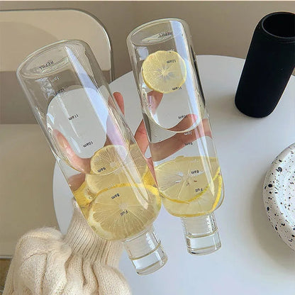 High quality glass water bottle