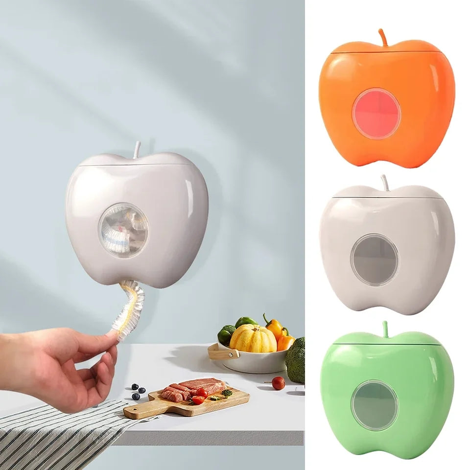 apple shape wall mounted plastic packaging storage box