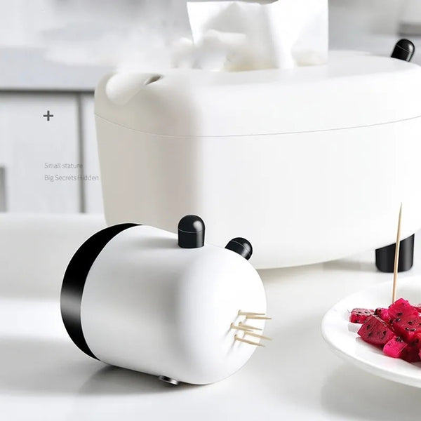 2 in 1 tissue plus tooth pick holder