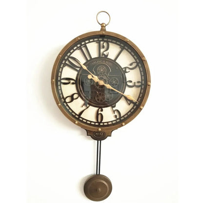 Imported gearing look pendulum clock