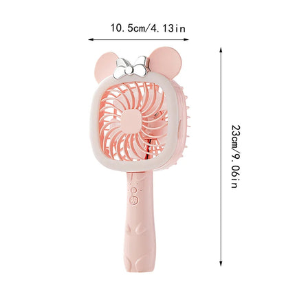 cartoon handheld mini portable fan