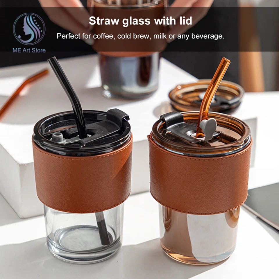 Creative Straw Glass Mug