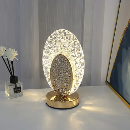Chargeable Table Crystal Lamp