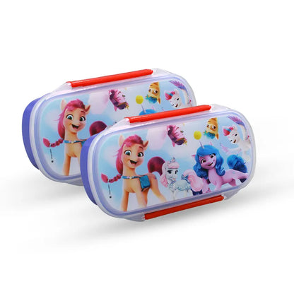 Bento Lunch Box M-2 - (600ml) With Sticker