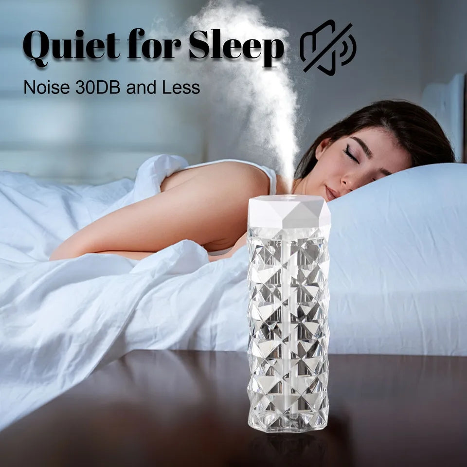 USB Essential Oil Diffuser with 7-Color Light Cool Mist Humidifier