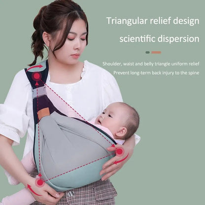 Baby Sling Ergonomic Safe And Secure M Position Comfortable Baby Wearing Career