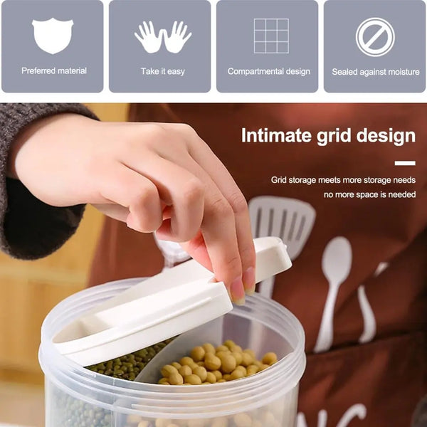 4 Grid storage grain container