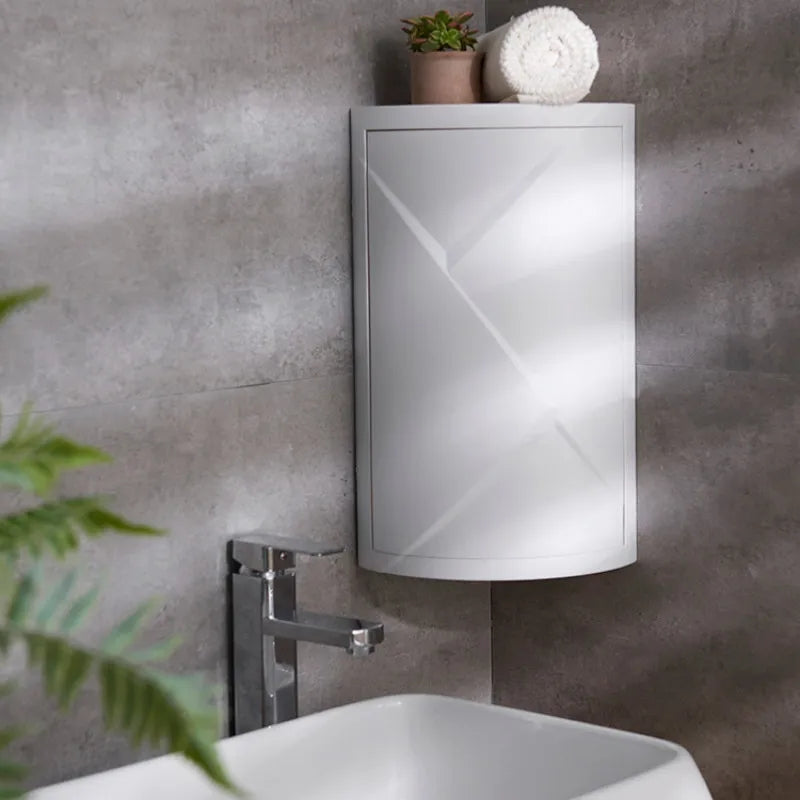 Bathroom Rotating triangle rack suction wall storage dustproof and waterproof rack