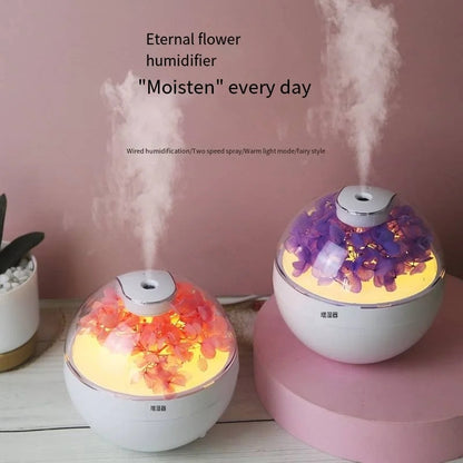Flower Humidifier, Large Capacity Quiet Cool Mist Humidifier,