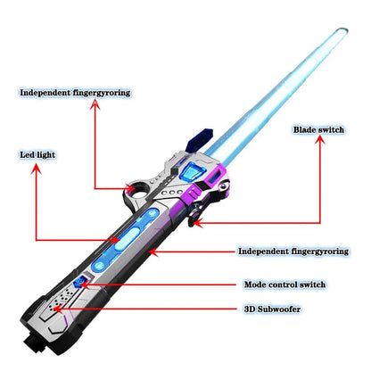 Rechargeable RGB color changing lightsaber kids toy