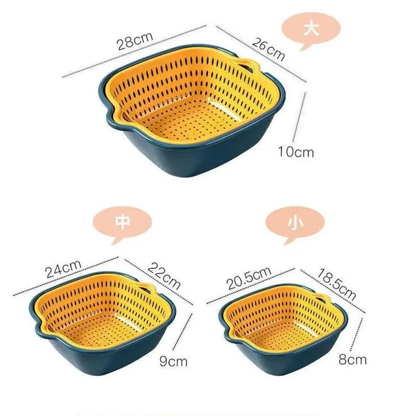 Plastic body Drain basket set