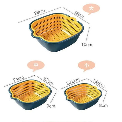 Plastic body Drain basket set
