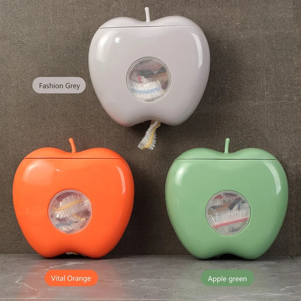 apple shape wall mounted plastic packaging storage box