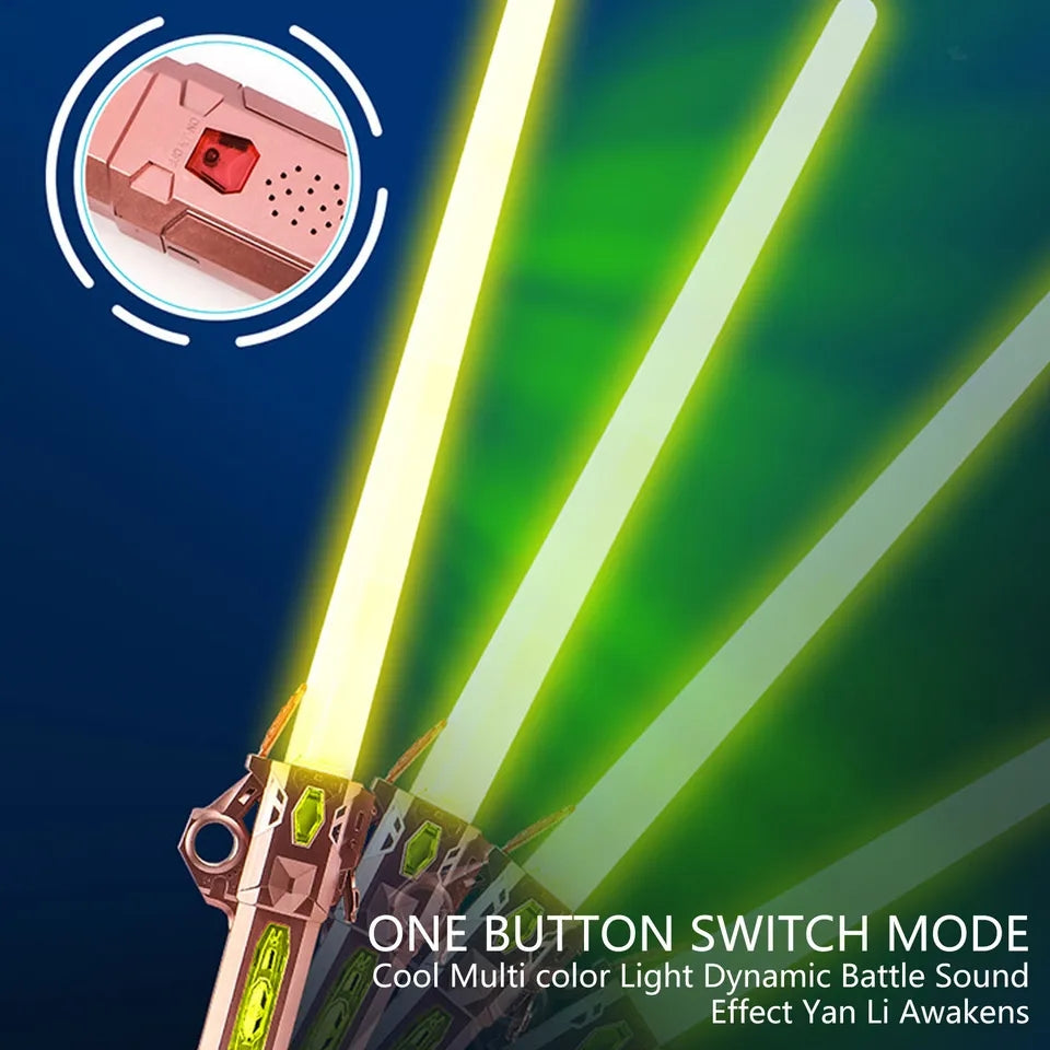 Rechargeable RGB color changing lightsaber kids toy