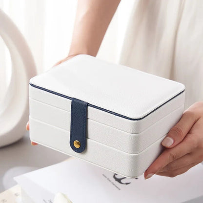 Pu leather portable large capacity jewellery organizer