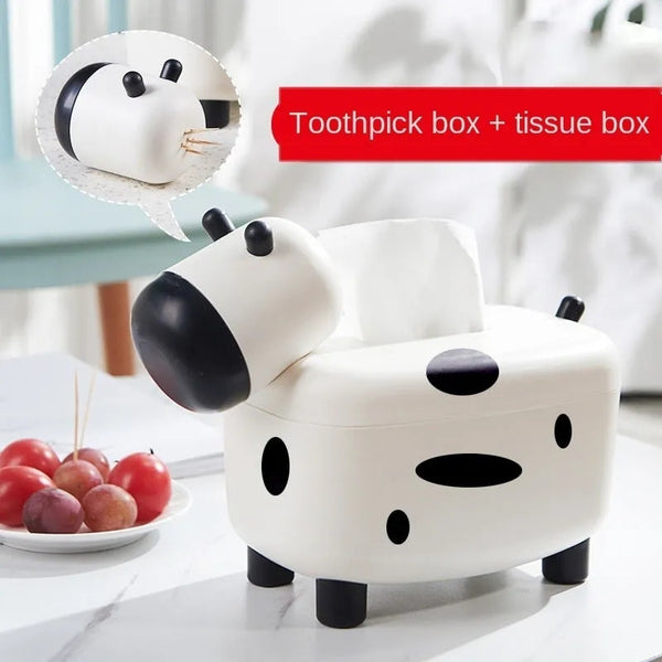 2 in 1 tissue plus tooth pick holder