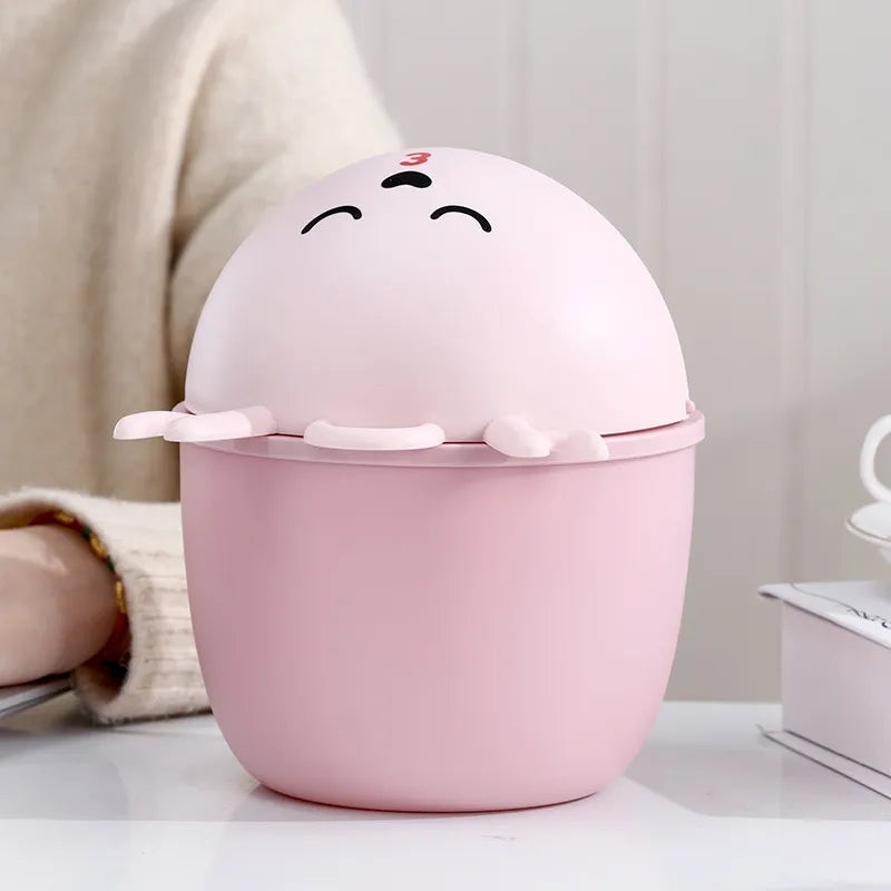Cartoon Desktop Trash Can (Dustbin)
