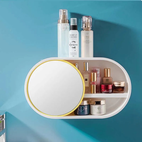 Wall Mounted cosmetics organizer