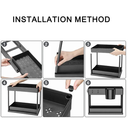 2 layer kitchen rack